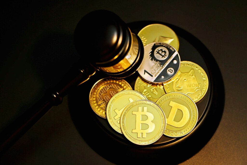 gold and silver round coins